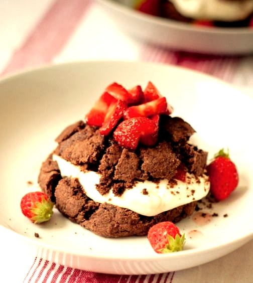 Double Chocolate Strawberry Shortcakes