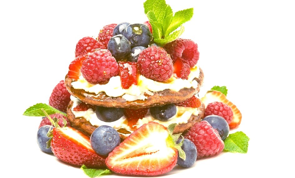 Pancake Cake with Fresh Berries
