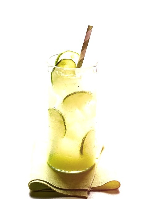 Summer Fridays! Time to sip Cucumber-Ginger Limeade. We suggest adding tequila.