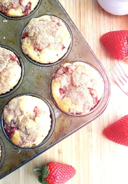 Recipe: Strawberry Cheesecake Streusel Muffins