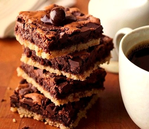 Coffee and Cookie Brownies