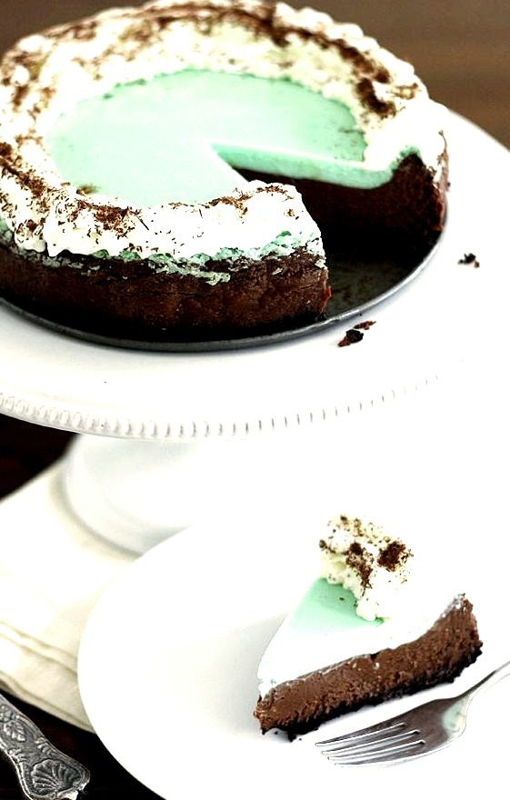 Double Chocolate Mint Cheesecake
