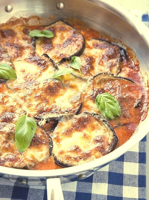 Skillet Eggplant Parmesan