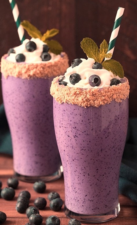 Blueberry Cheesecake Protein Breakfast Shake Cooking Classy